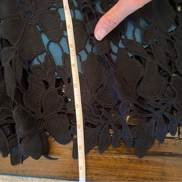 Romeo Juliet Couture Teal and Black Lace Dress size M - Picture 9 of 15